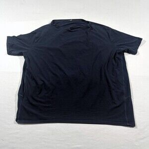 Lululemon Blue Back In Action Short Sleeve Casual Tee T-Shirt Womens Top Sz 12